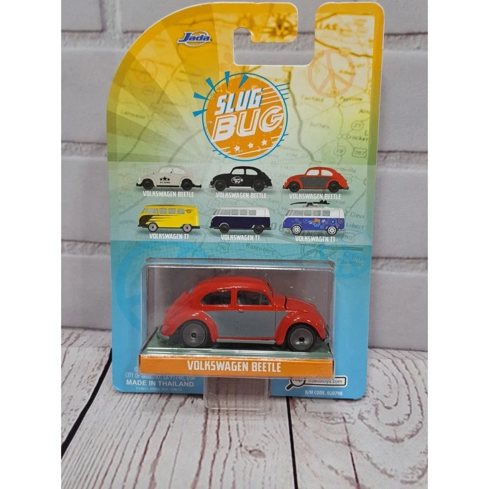 NEW Jada Punch Buggy VW Beetle Red/Silver 1/64 Diecast VOLKSWAGEN Slug Bug